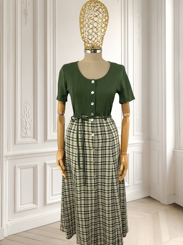 Rochie vintage din amestec de vâscoză mărimea S