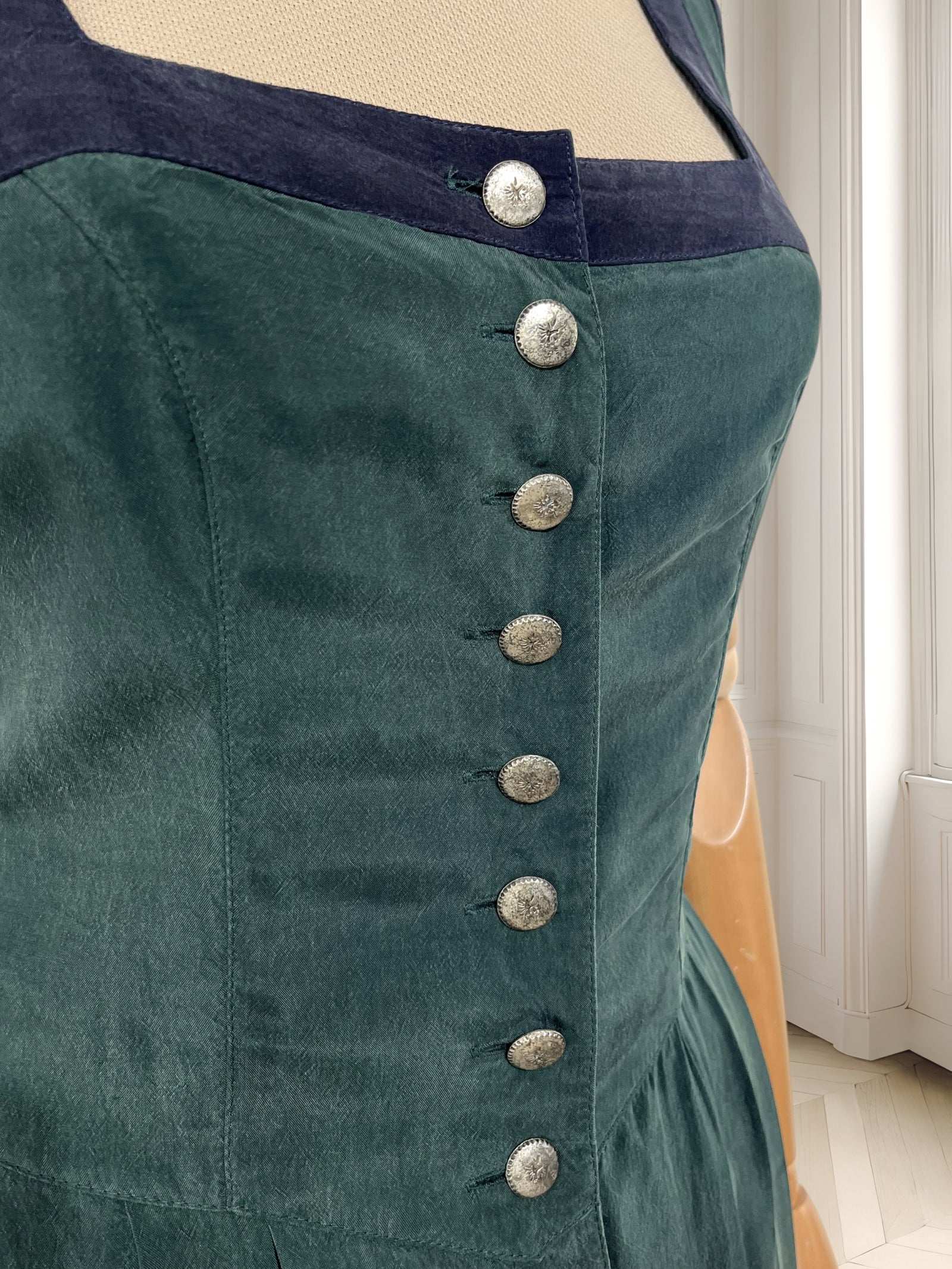 Rochie vintage din cupro mărimea S