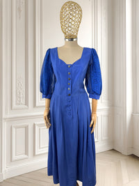 Rochie vintage cu mâneci bufante potrivită pentru M/L