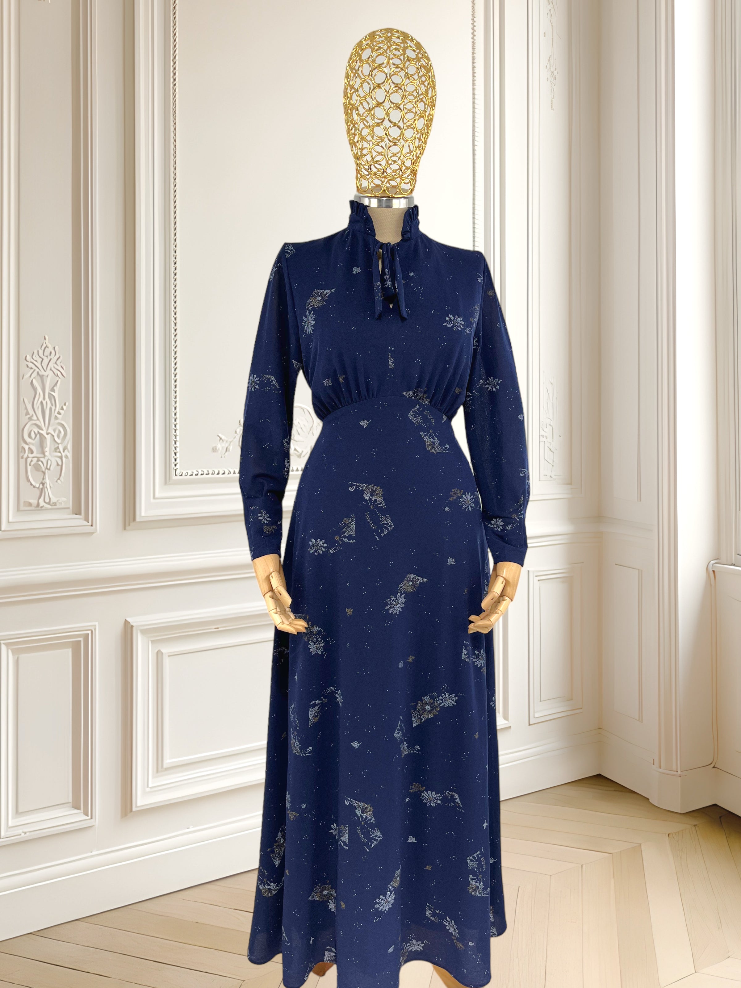 Rochie vintage bleumarin mărimea M