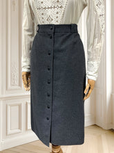 Încarcă imaginea în vizualizatorul Galerie, Fustă vintage din amestec de lână mărimea L
