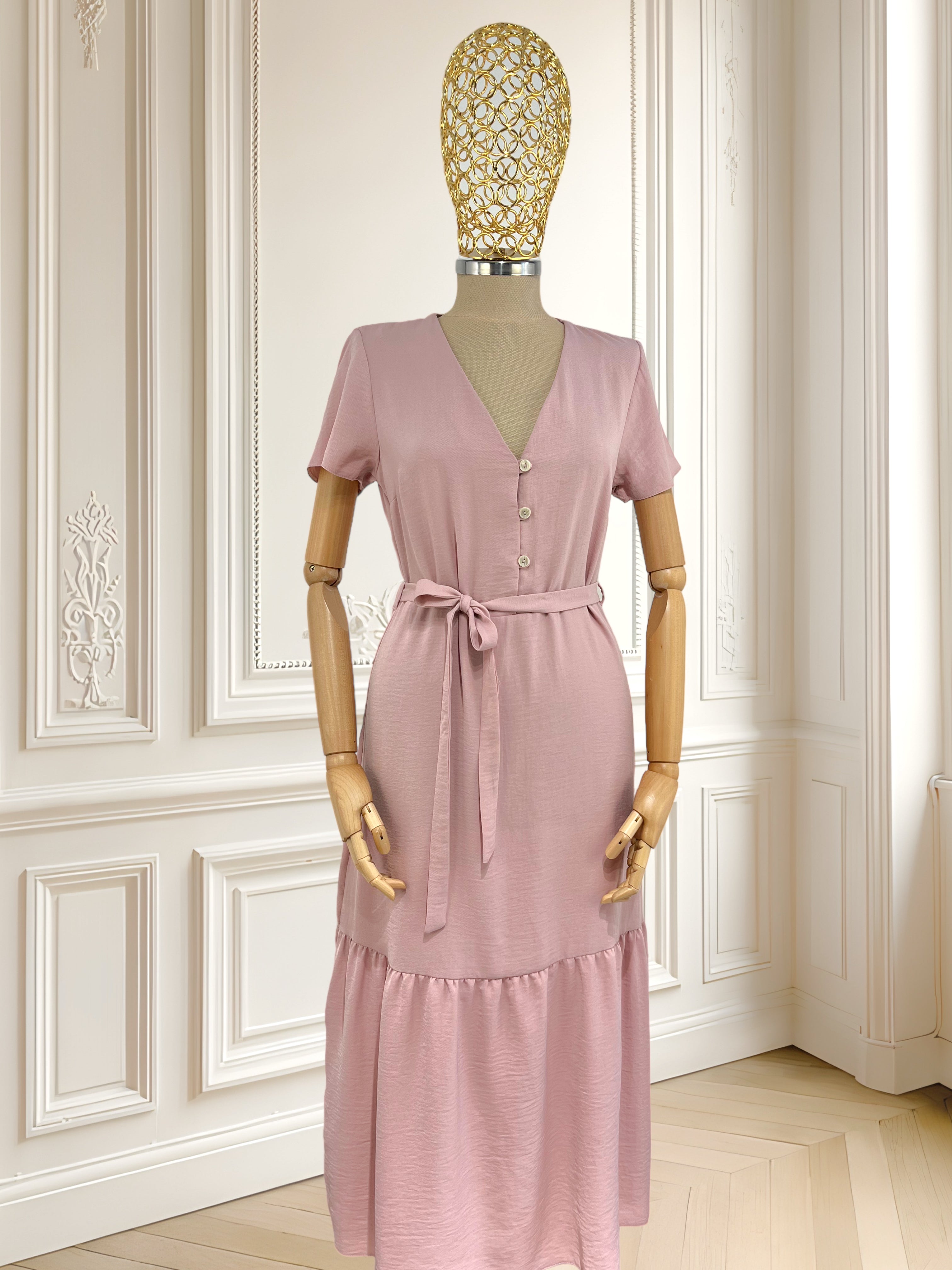 Rochie roz pudrat mărimea S