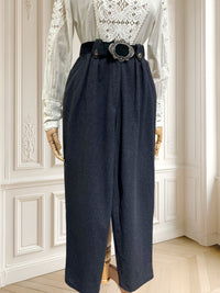 Pantaloni vintage din lână potriviți pentru S/M