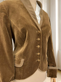 Sacou vintage din catifea potrivit pentru M/L