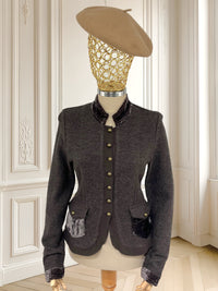 Sacou cambrat din lână fină mărimea S