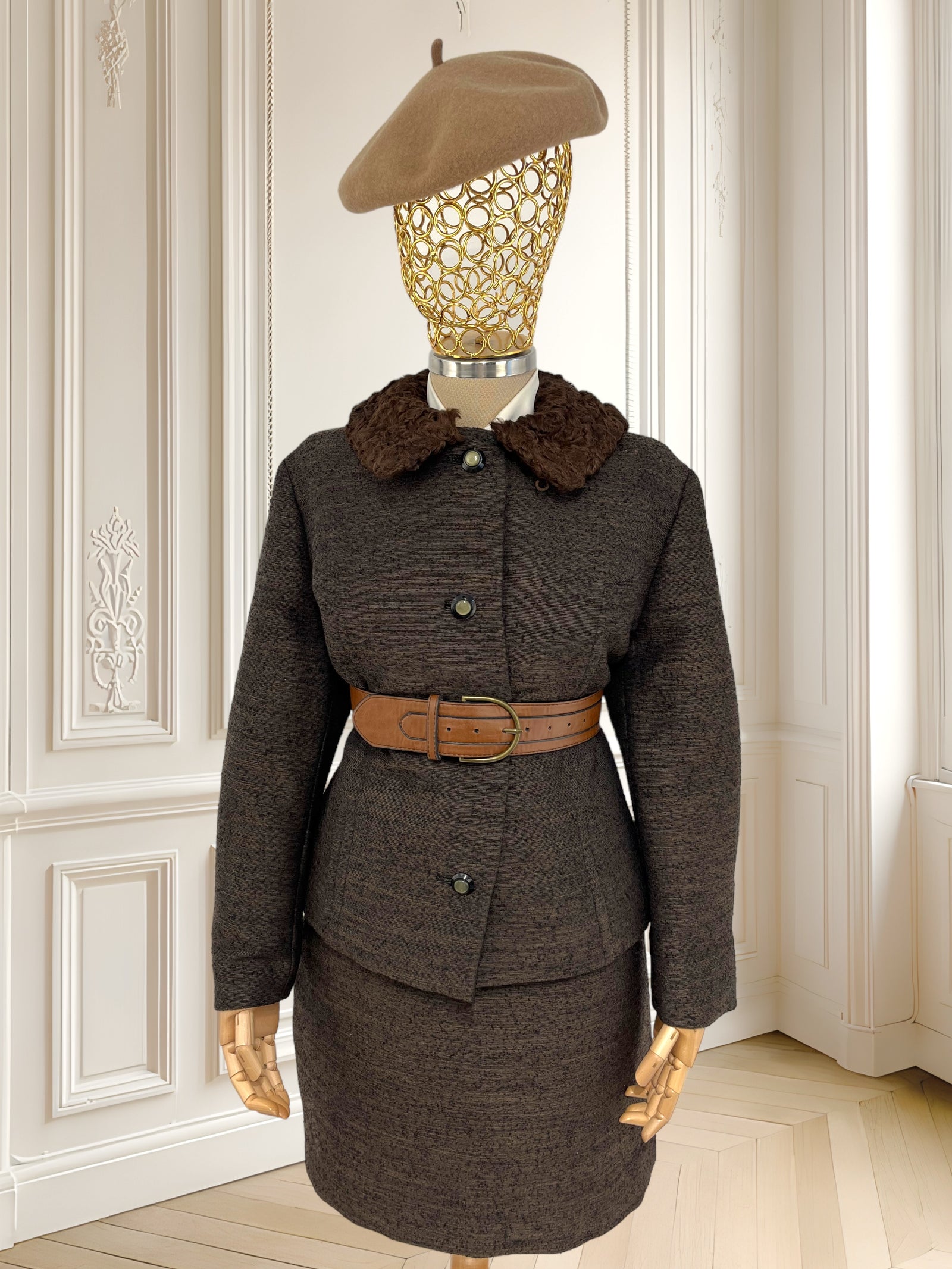 Costum vintage din lână mărimea M
