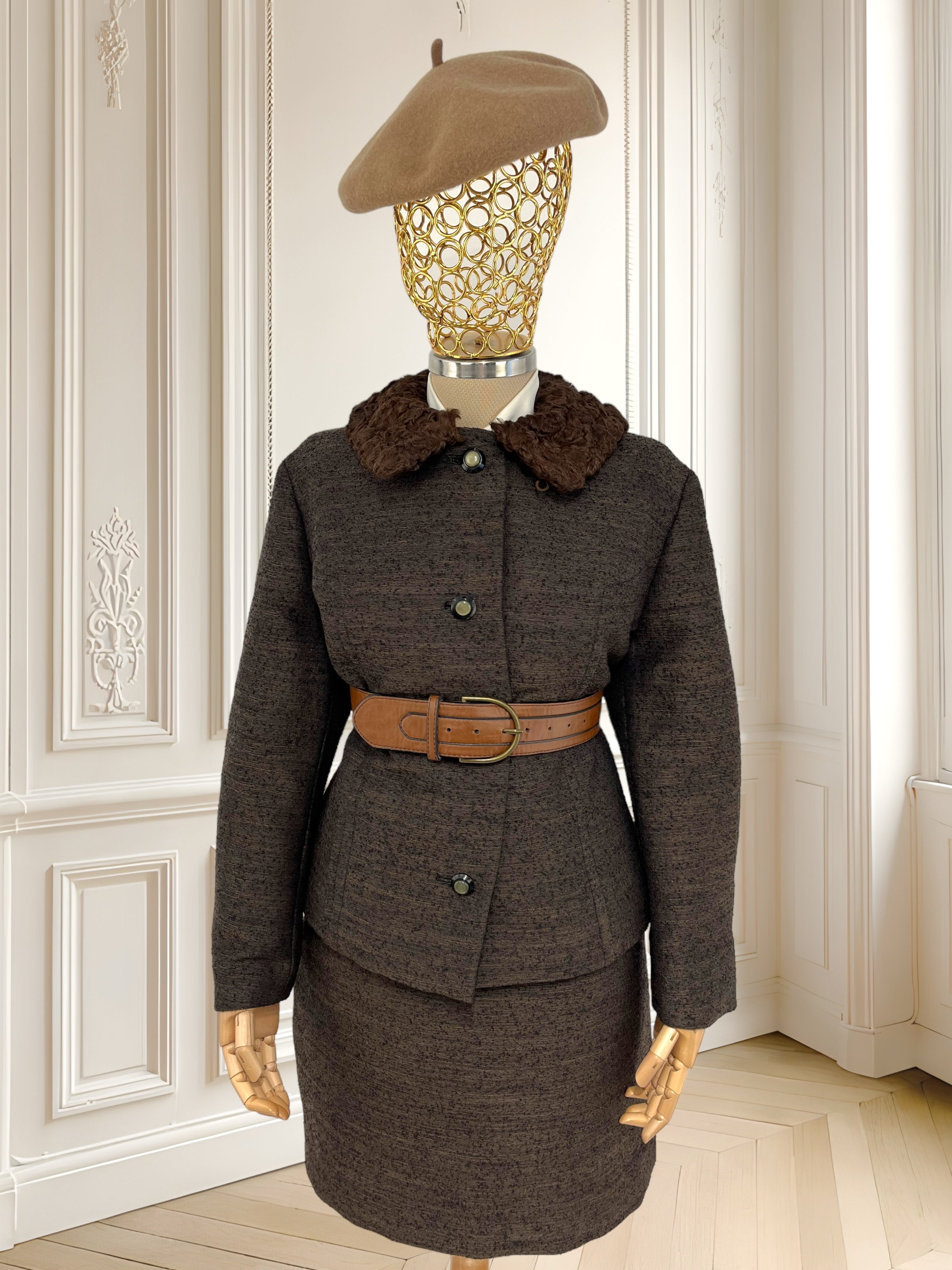 Costum vintage din lână mărimea M
