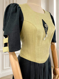 Rochie vintage din in mărimea M