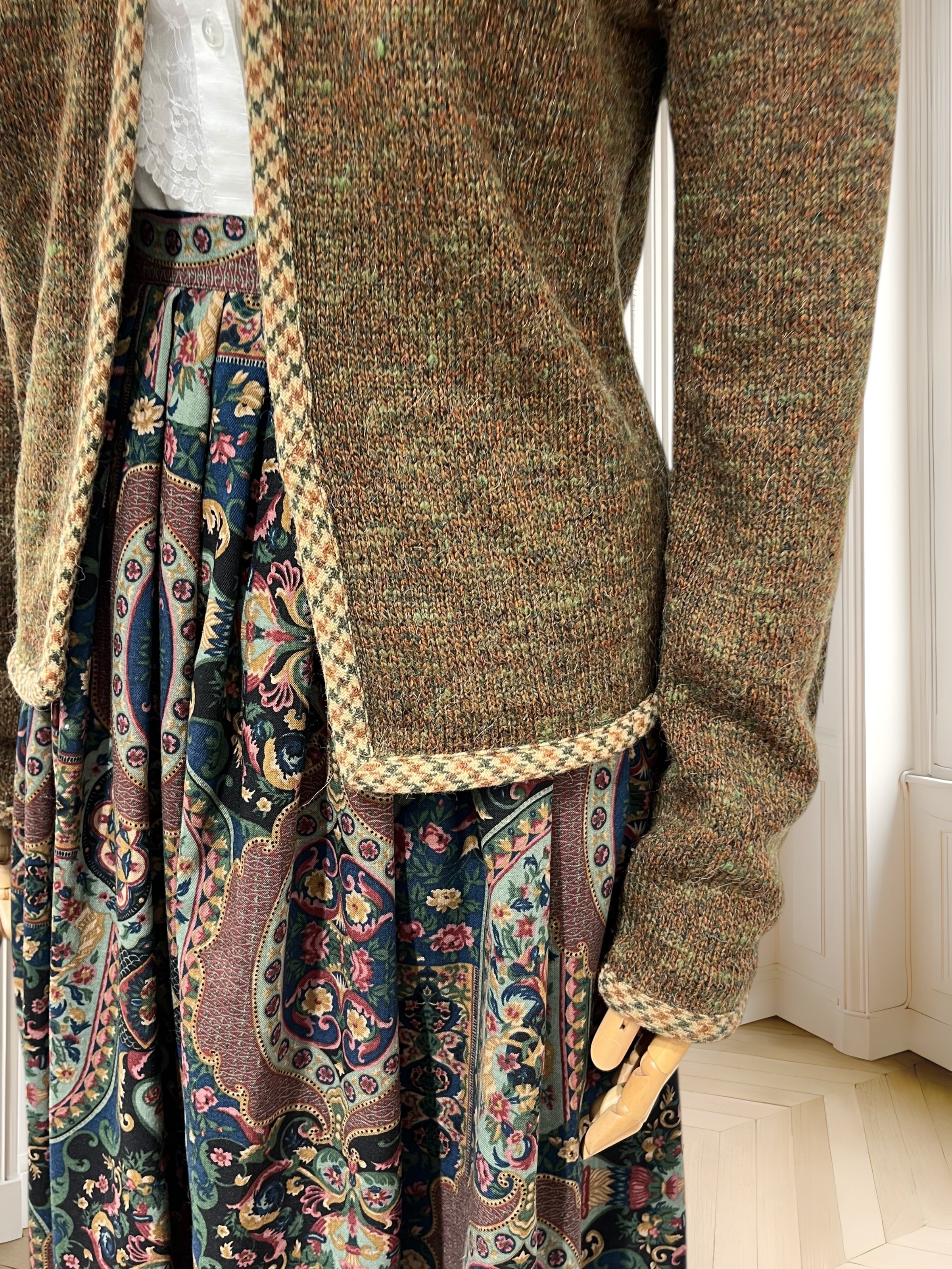 Cardigan vintage din lână și mohair mărimea M