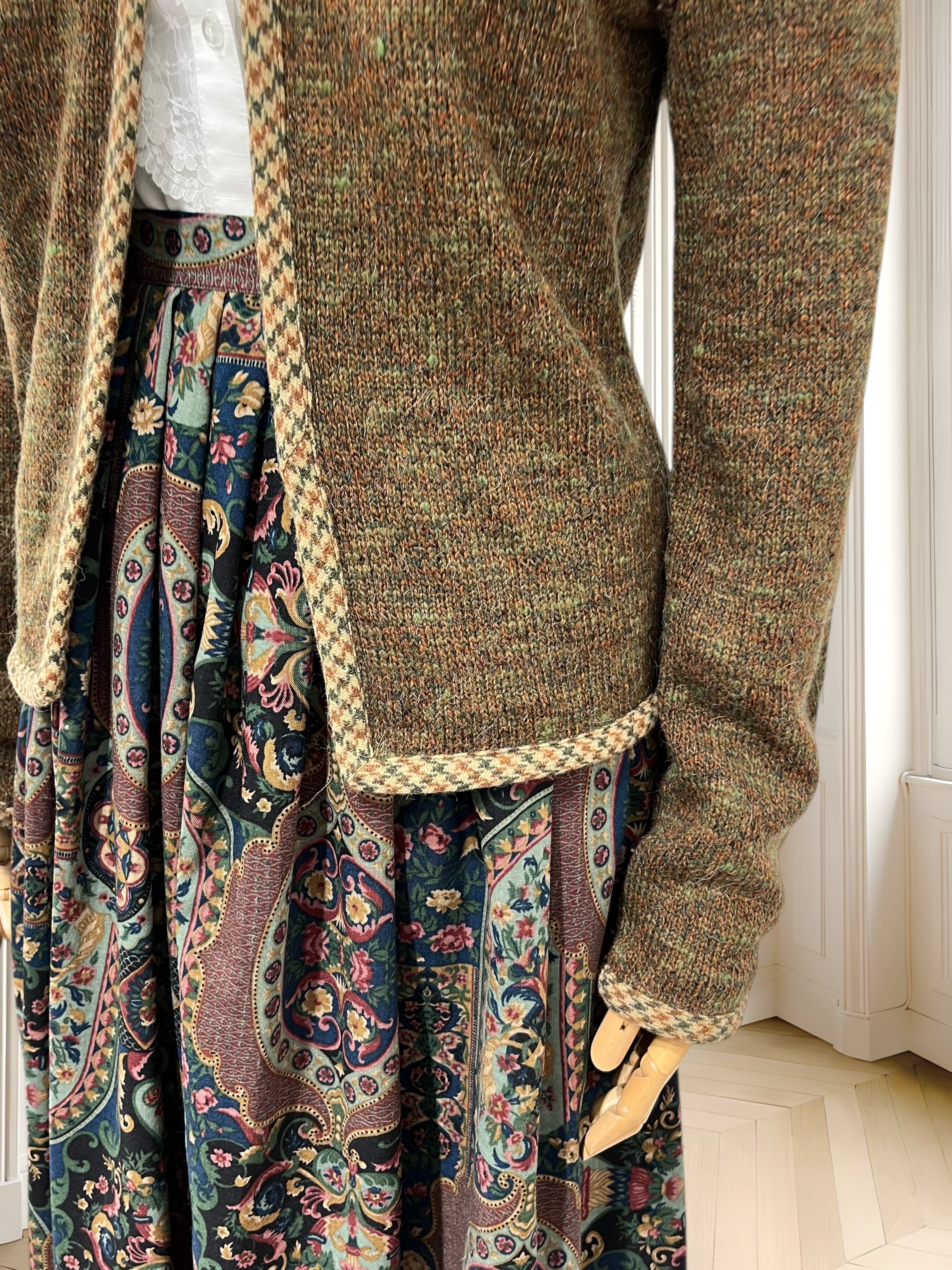 Cardigan vintage din lână și mohair mărimea M