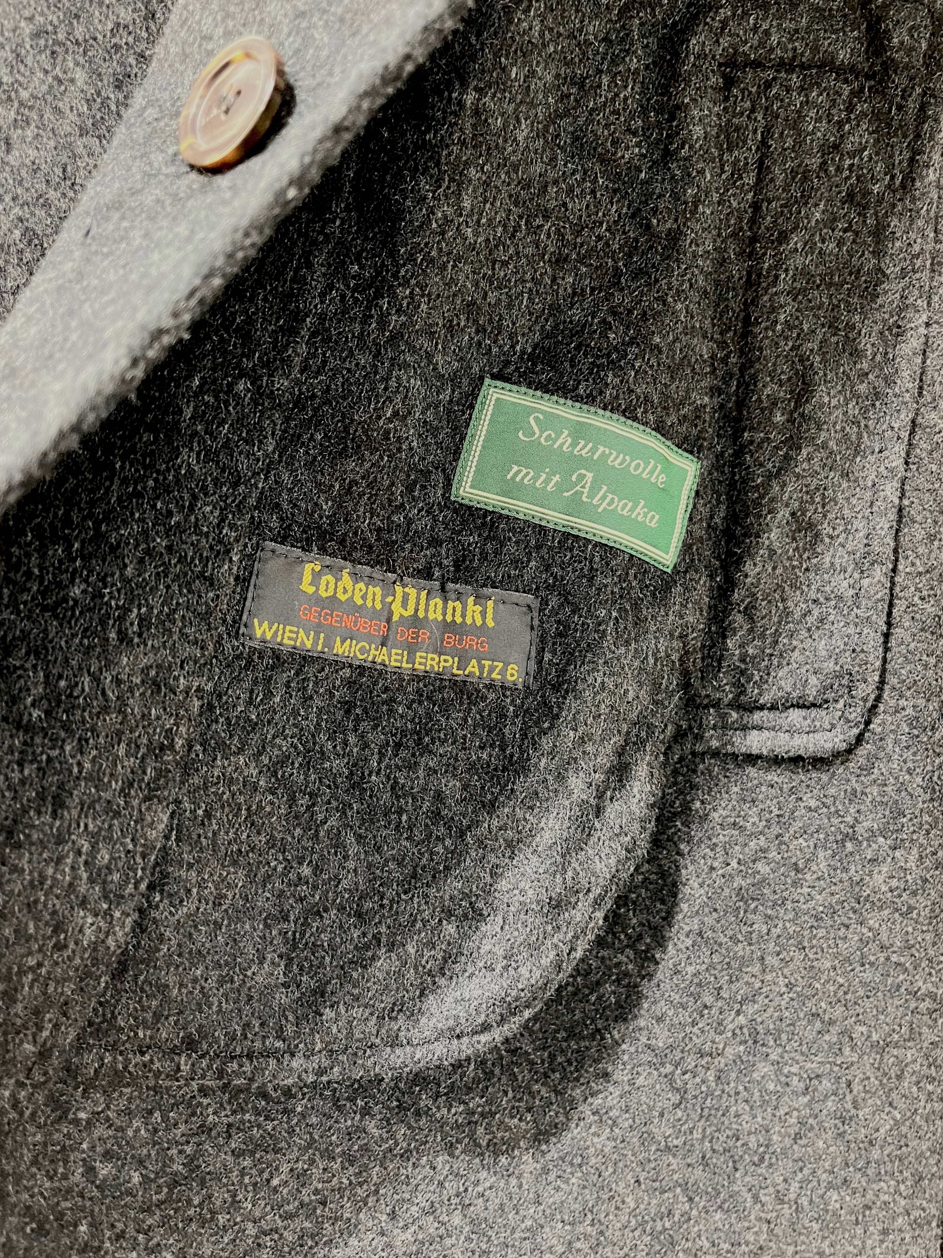Capă vintage din lână pură și alpaca potrivită pentru XL/XXL