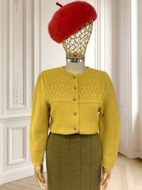 Cardigan vintage din lână pură mărimea L