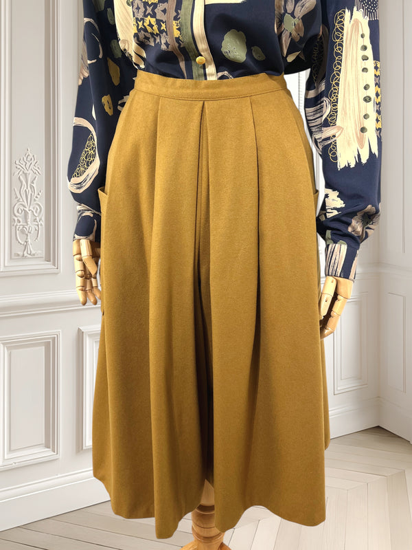 Pantaloni vintage din lână mărimea S