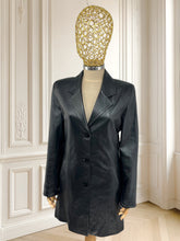 Încarcă imaginea în vizualizatorul Galerie, Jachetă vintage din piele moale mărimea M
