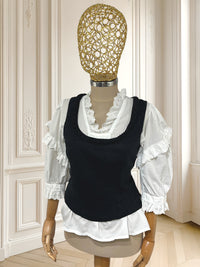 Top vintage din in potrivit pentru S/M