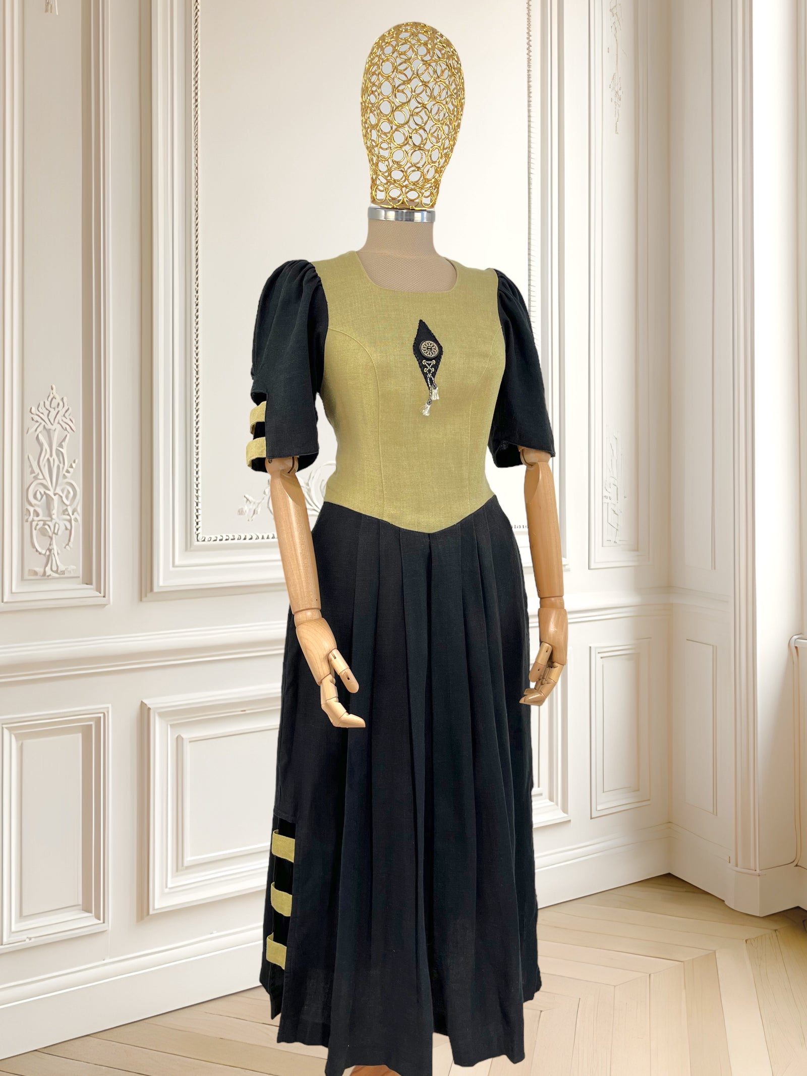 Rochie vintage din in mărimea M