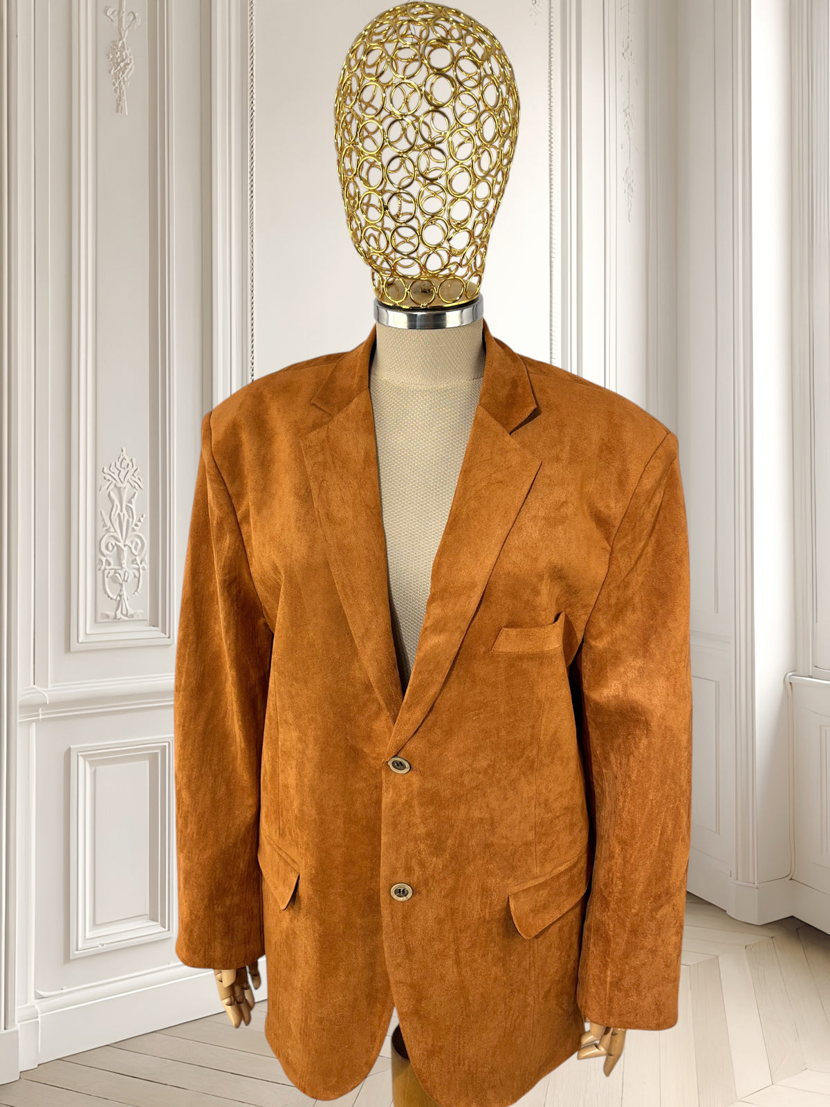 Sacou masculin cu aspect de piele întoarsă mărimea XL