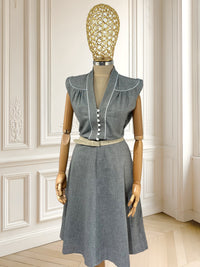 Rochie vintage din bumbac și vâscoză mărimea M