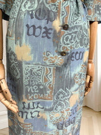 Rochie vintage în culori pastelate mărimea XL