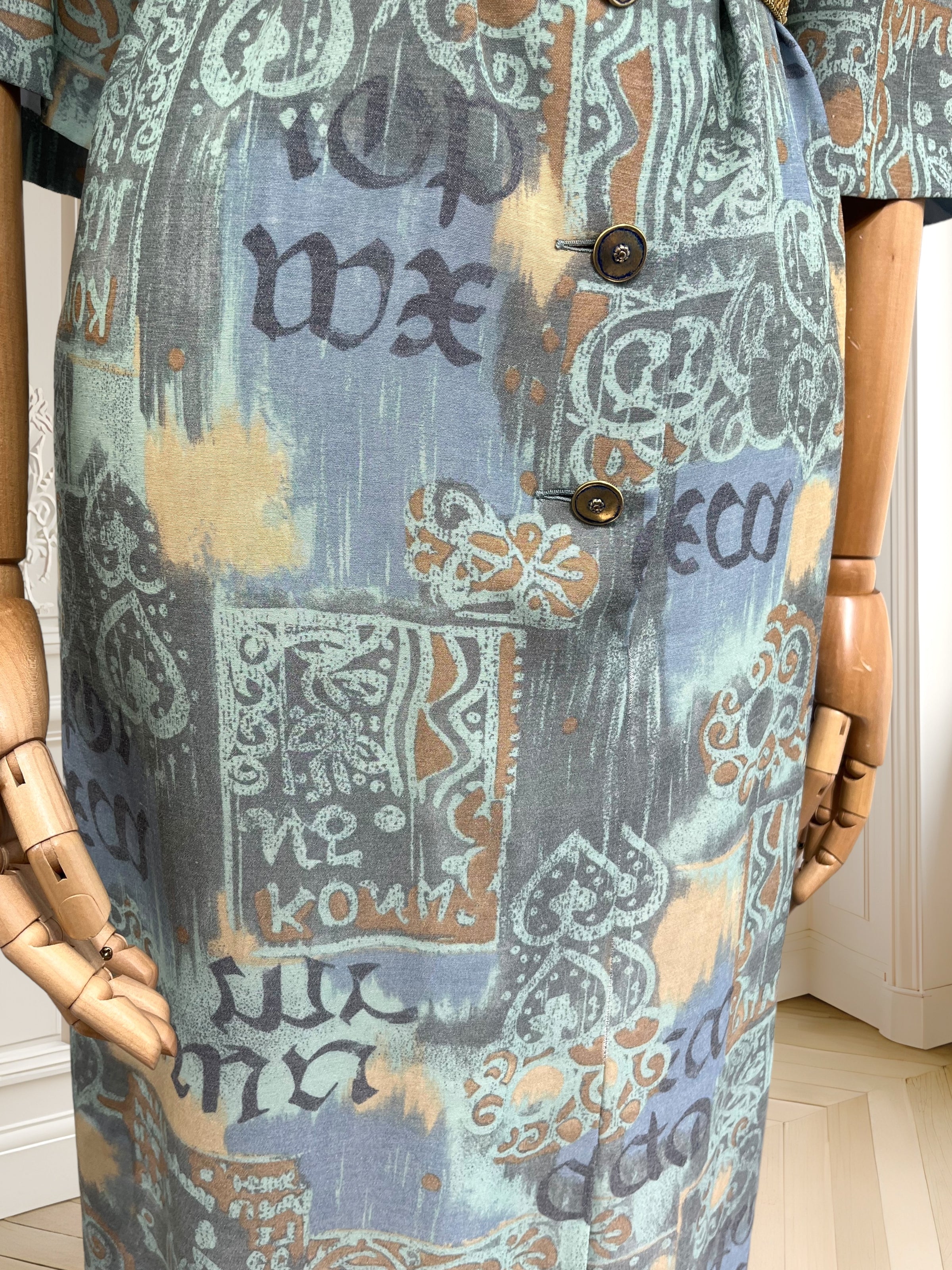 Rochie vintage în culori pastelate mărimea XL