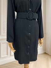 Încarcă imaginea în vizualizatorul Galerie, Rochie italienească din lână pură mărimea M
