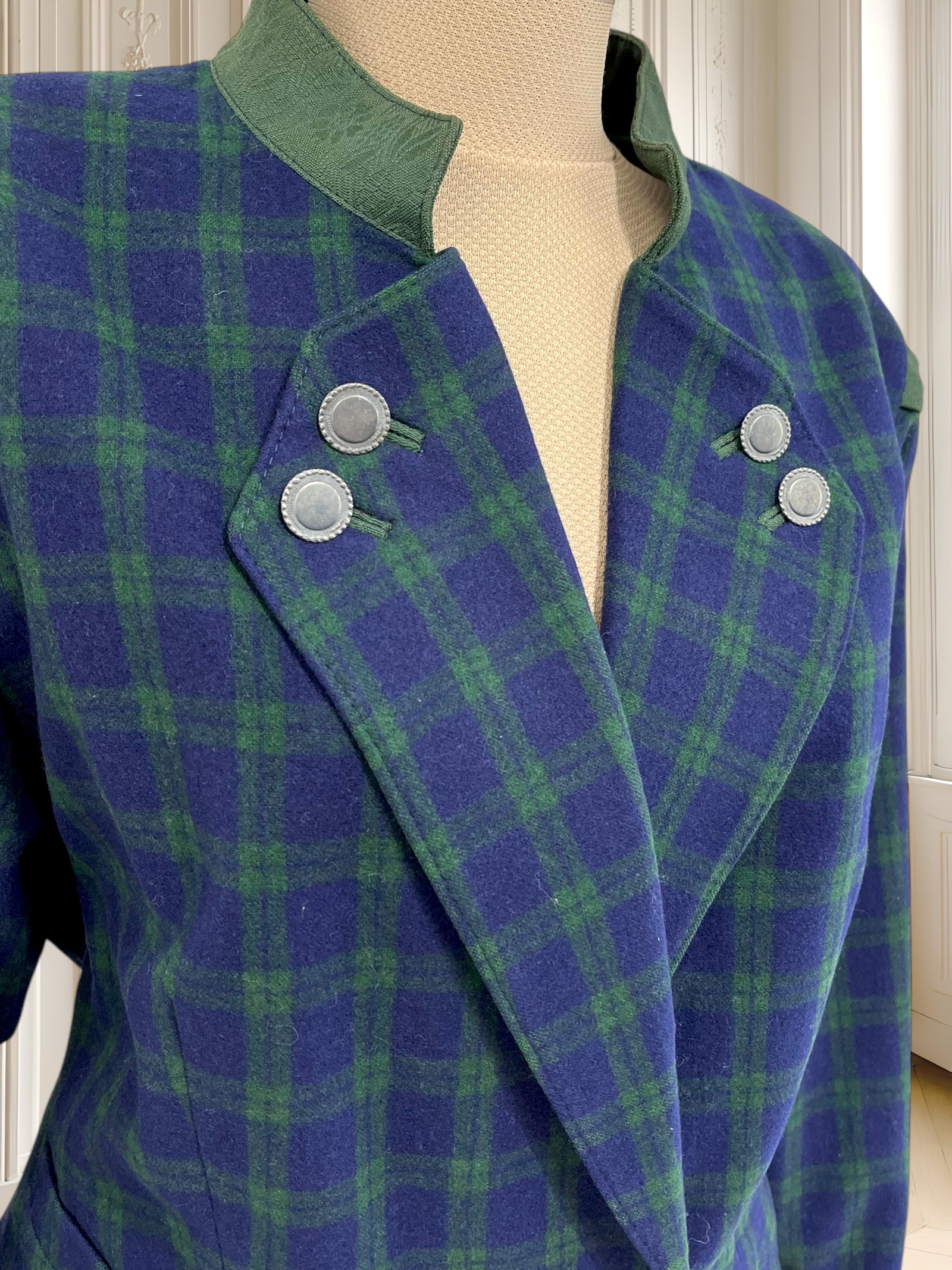 Sacou vintage din lână pură mărimea M