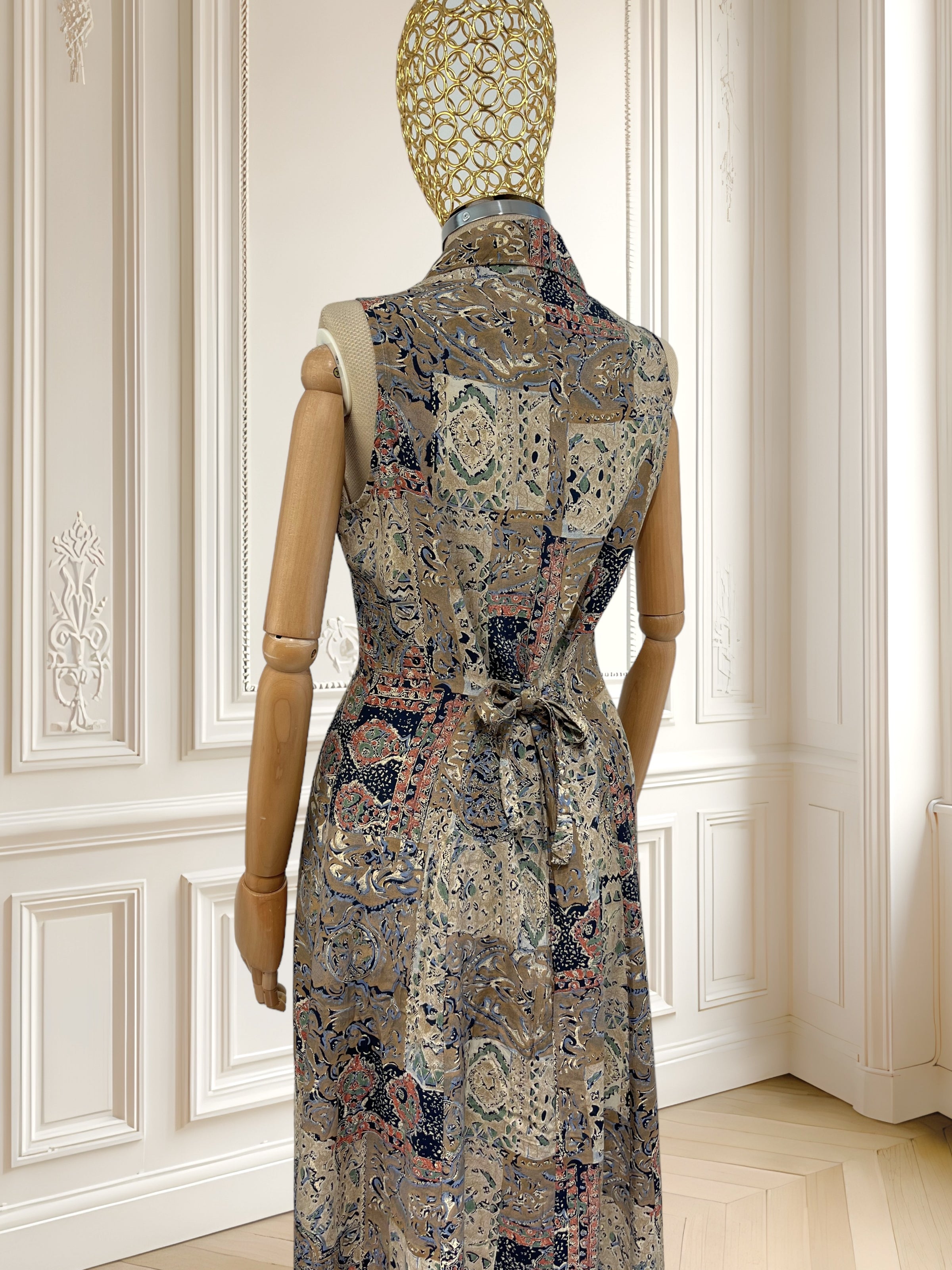 Rochie fără mâneci din vâscoză mărimea M