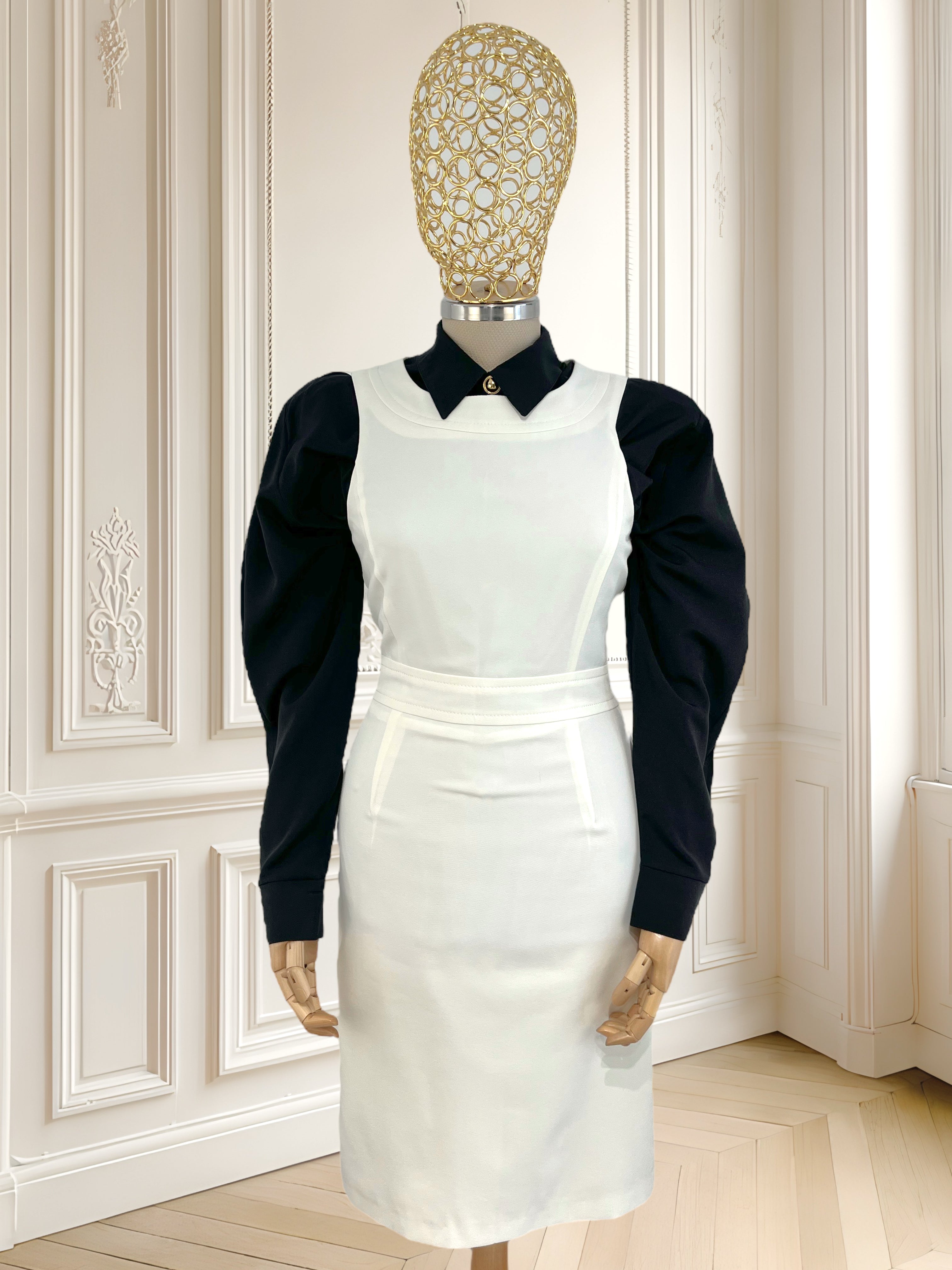 Rochie albă cambrată mărimea S