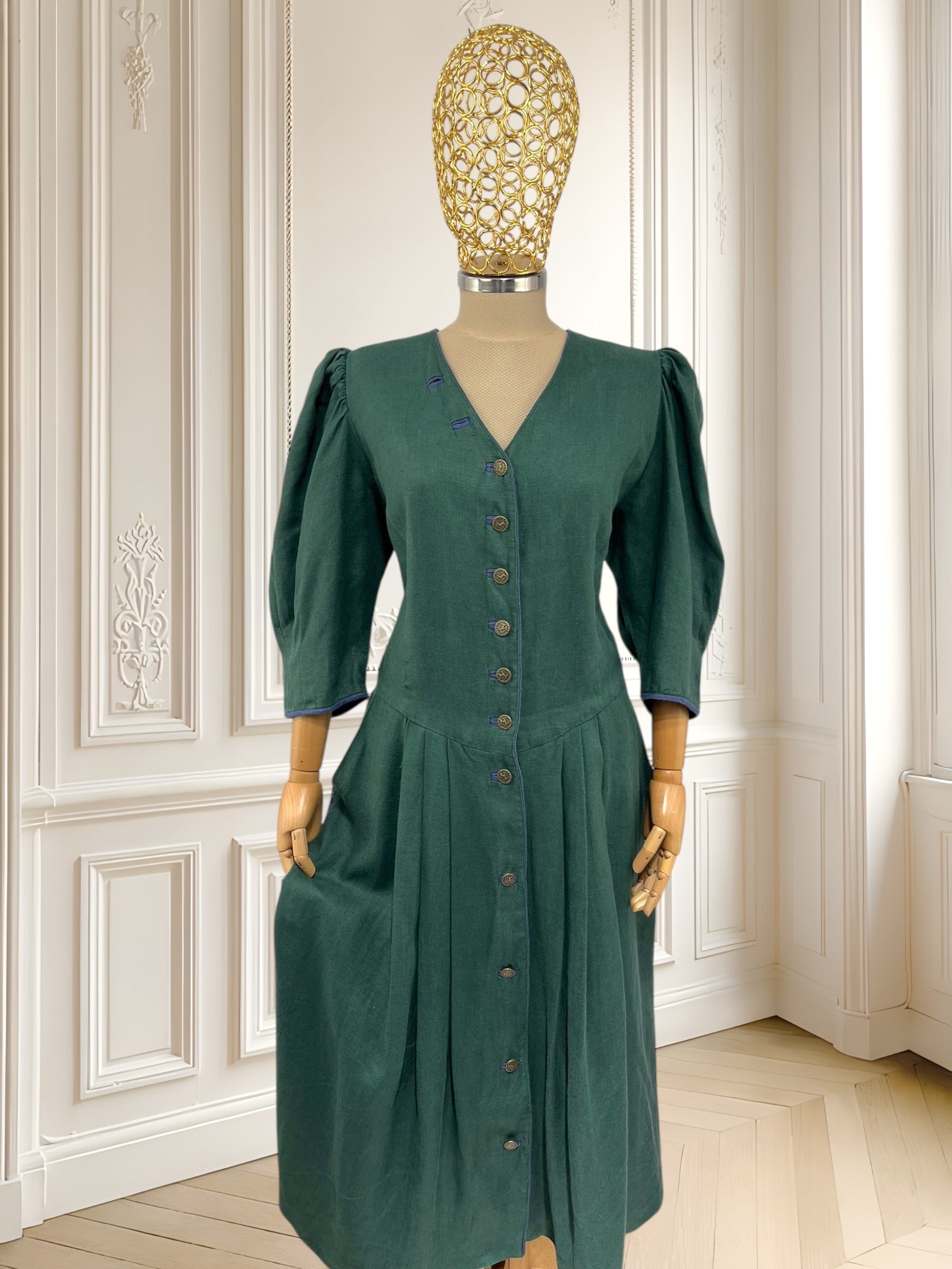 Rochie vintage din bumbac mărimea XL