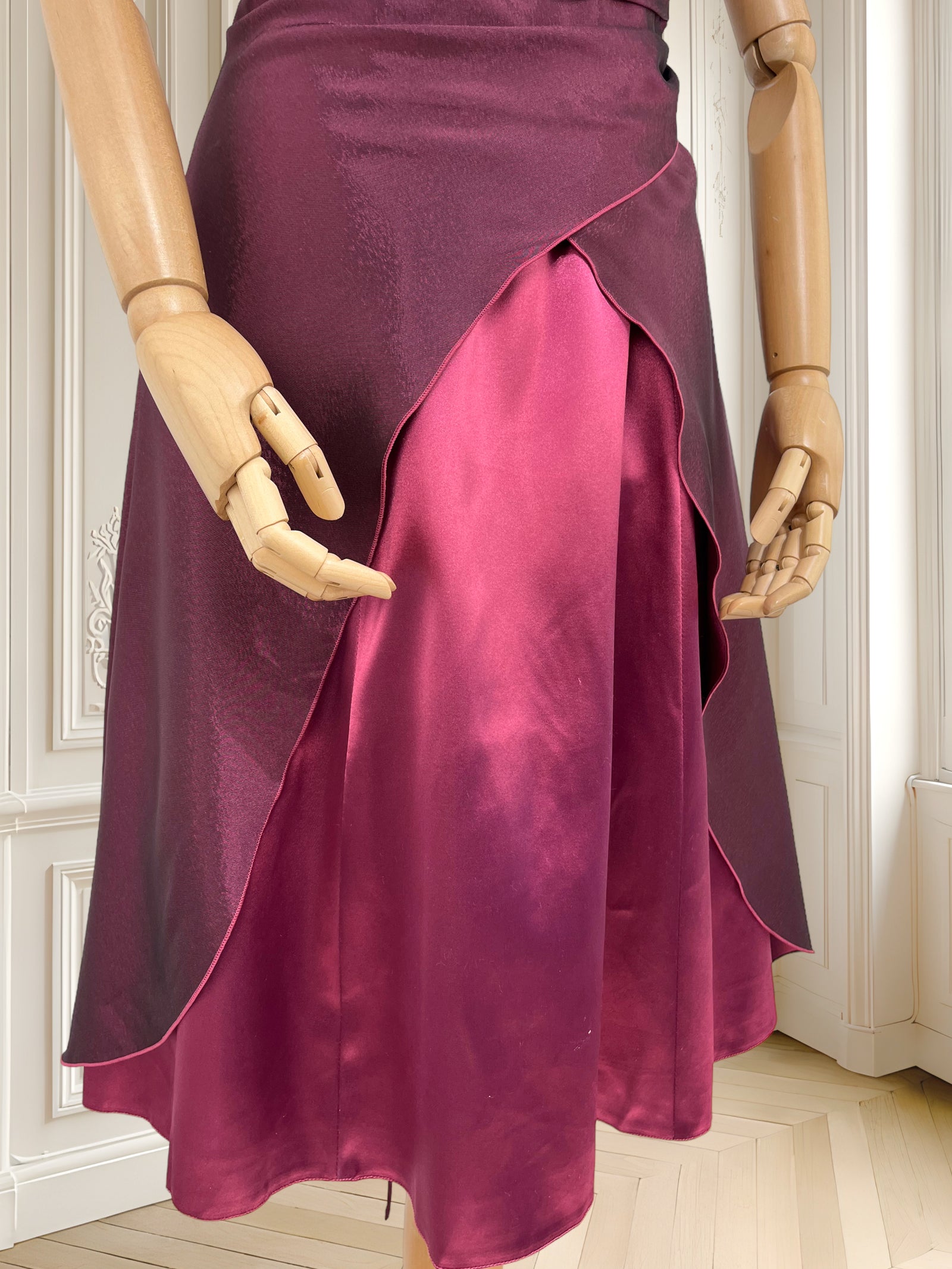 Rochie satinată cu corset mărimea S