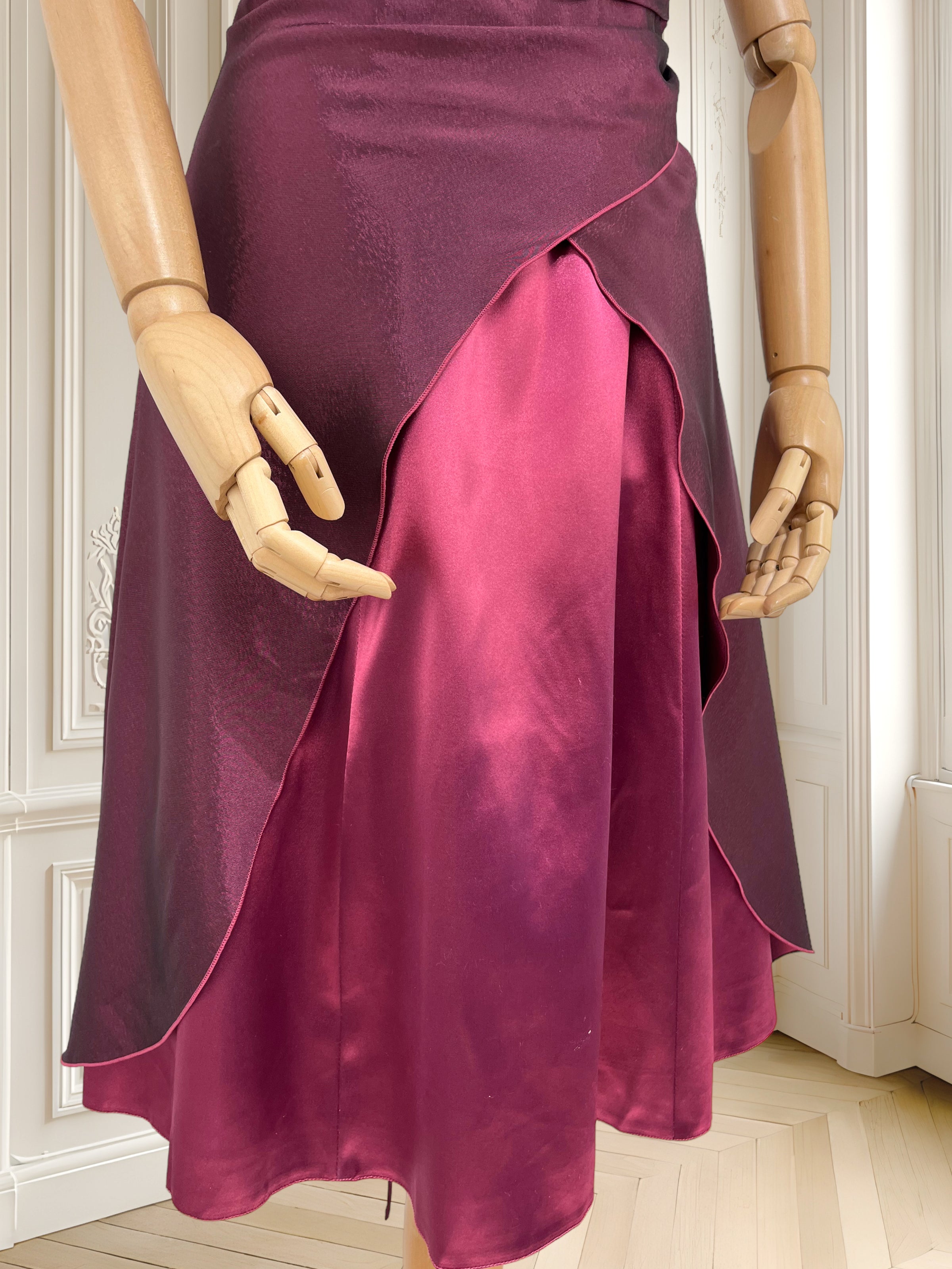 Rochie satinată cu corset mărimea S
