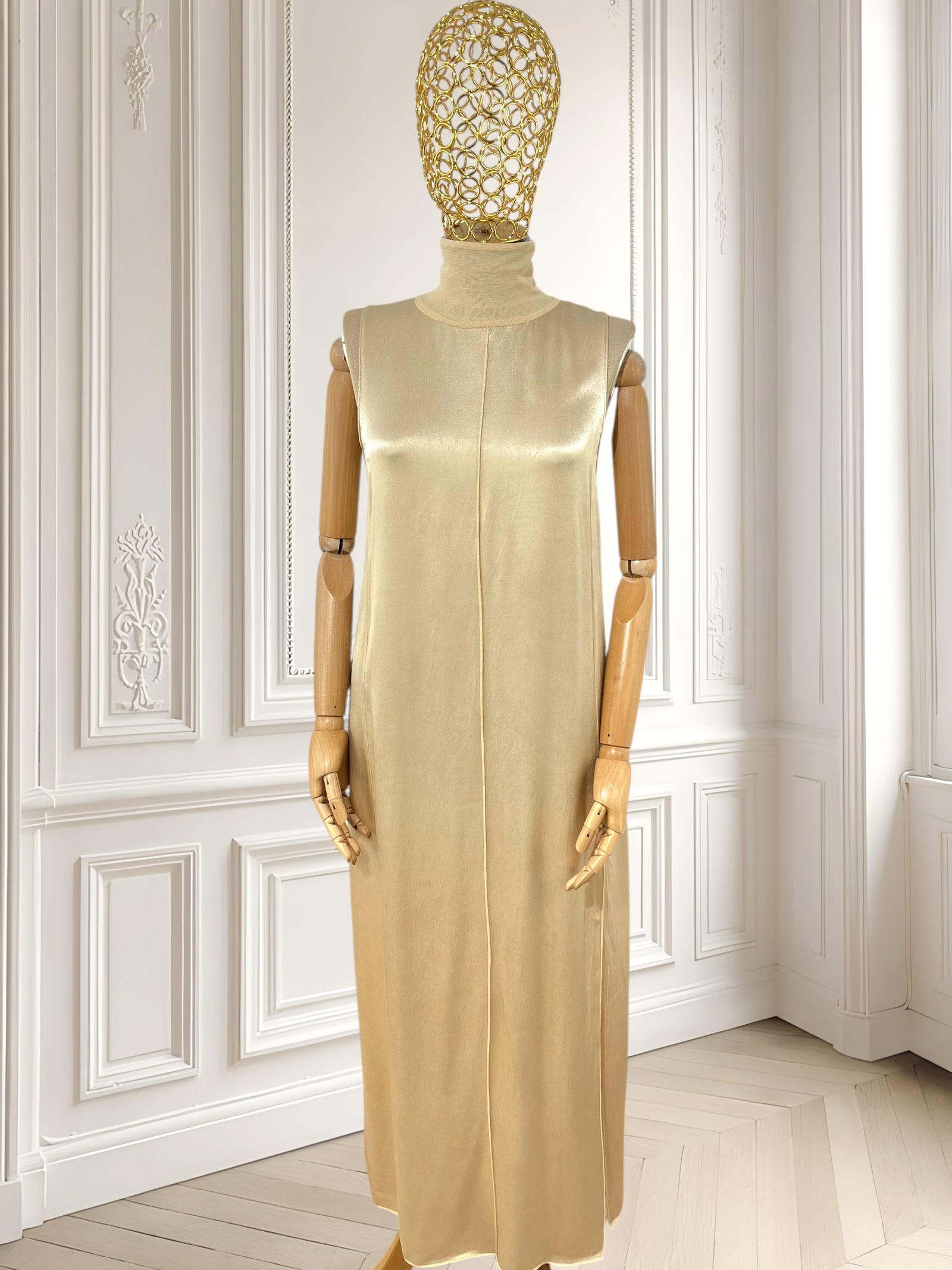 Rochie satinată din vâscoză potrivită pentru S/M