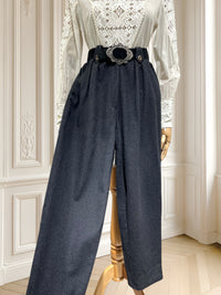 Pantaloni vintage din lână potriviți pentru S/M