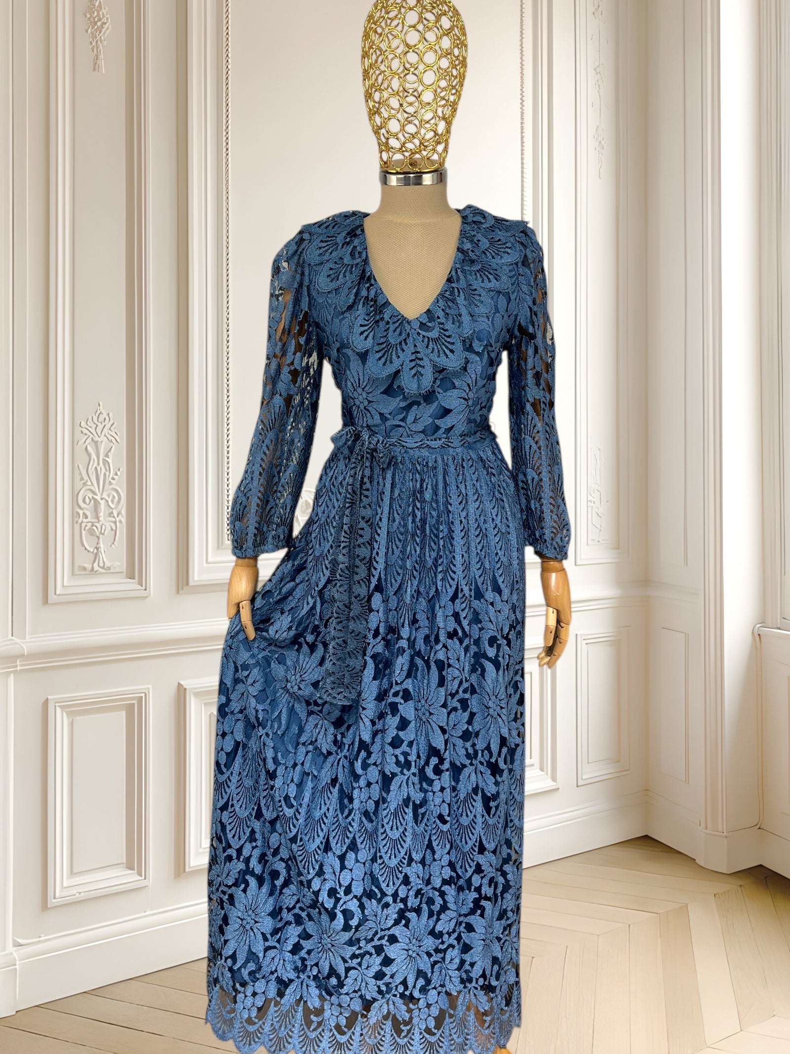 Rochie vintage de seară din dantelă mărimea S