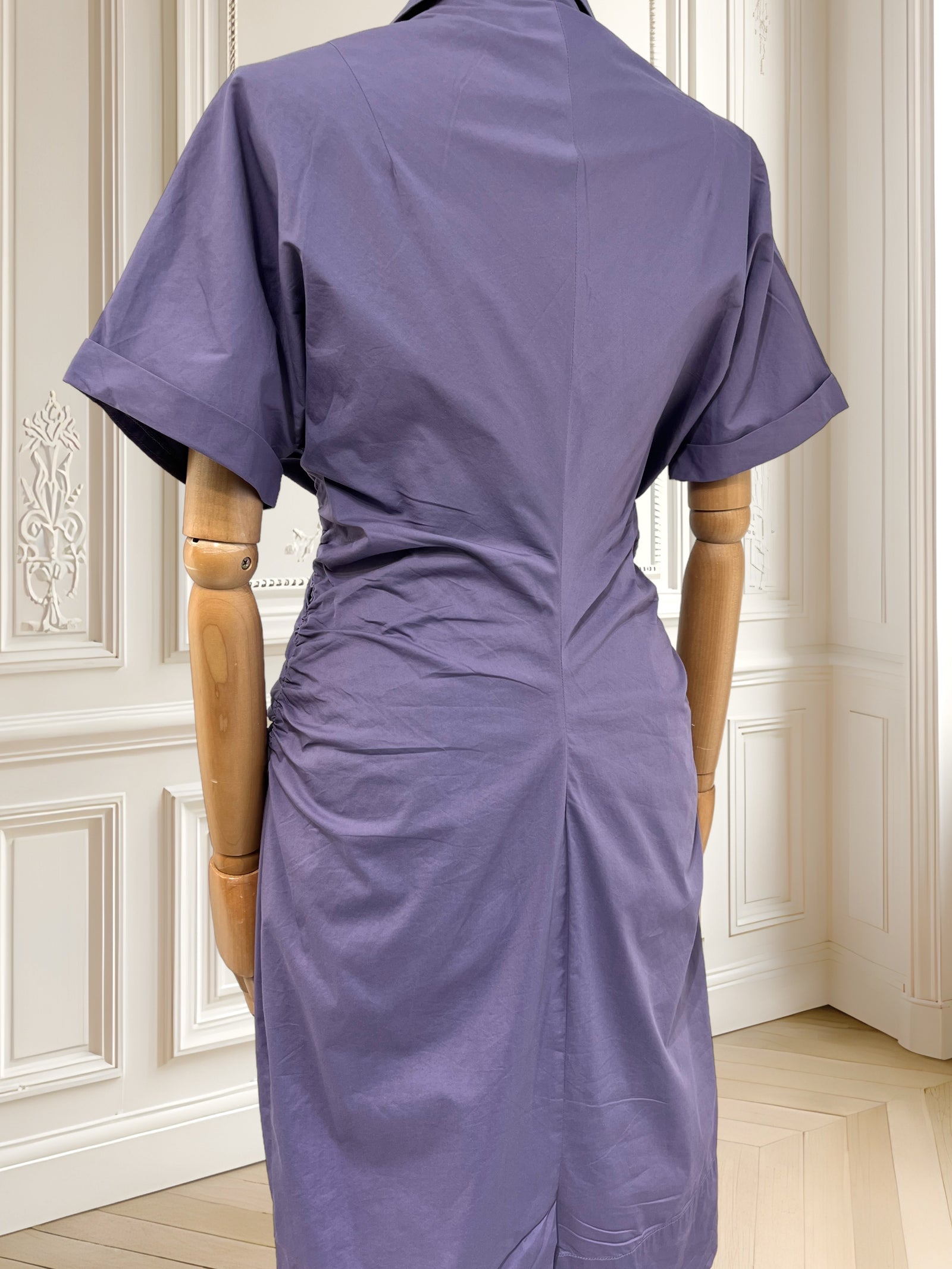 Rochie lila din mix de bumbac mărimea M