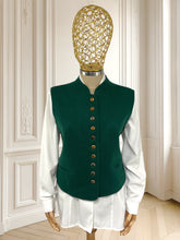 Încarcă imaginea în vizualizatorul Galerie, Vestă vintage din lână pură mărimea L
