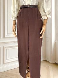 Pantaloni vintage din mătase naturală mărimea M