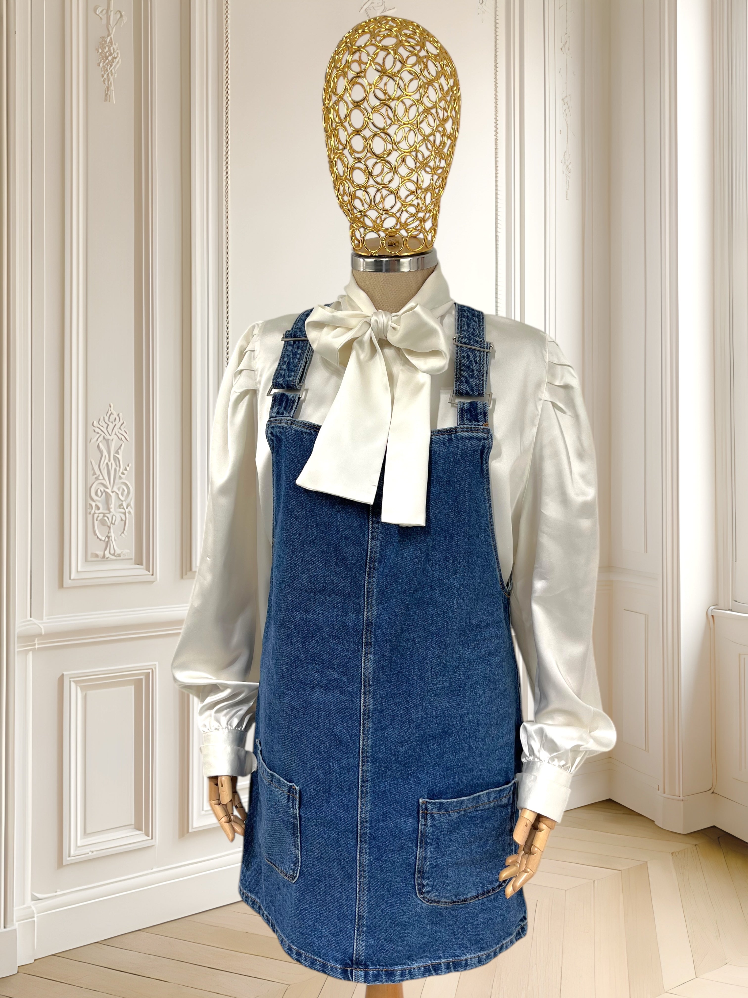 Rochie tip salopetă din denim mărimea M