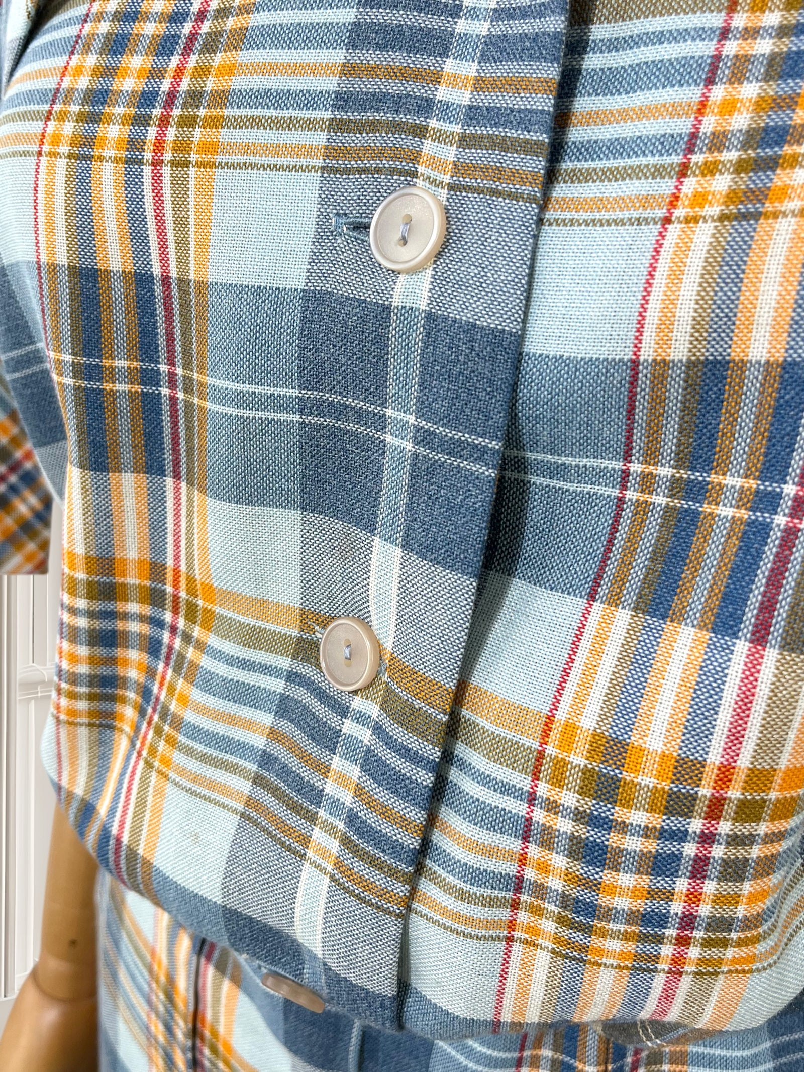 Rochie vintage în carouri mărimea M