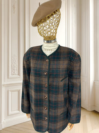 Sacou vintage din lână și alpaca mărimea XXL