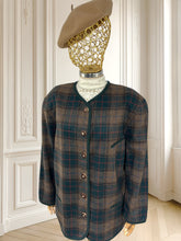 Încarcă imaginea în vizualizatorul Galerie, Sacou vintage din lână și alpaca mărimea XXL
