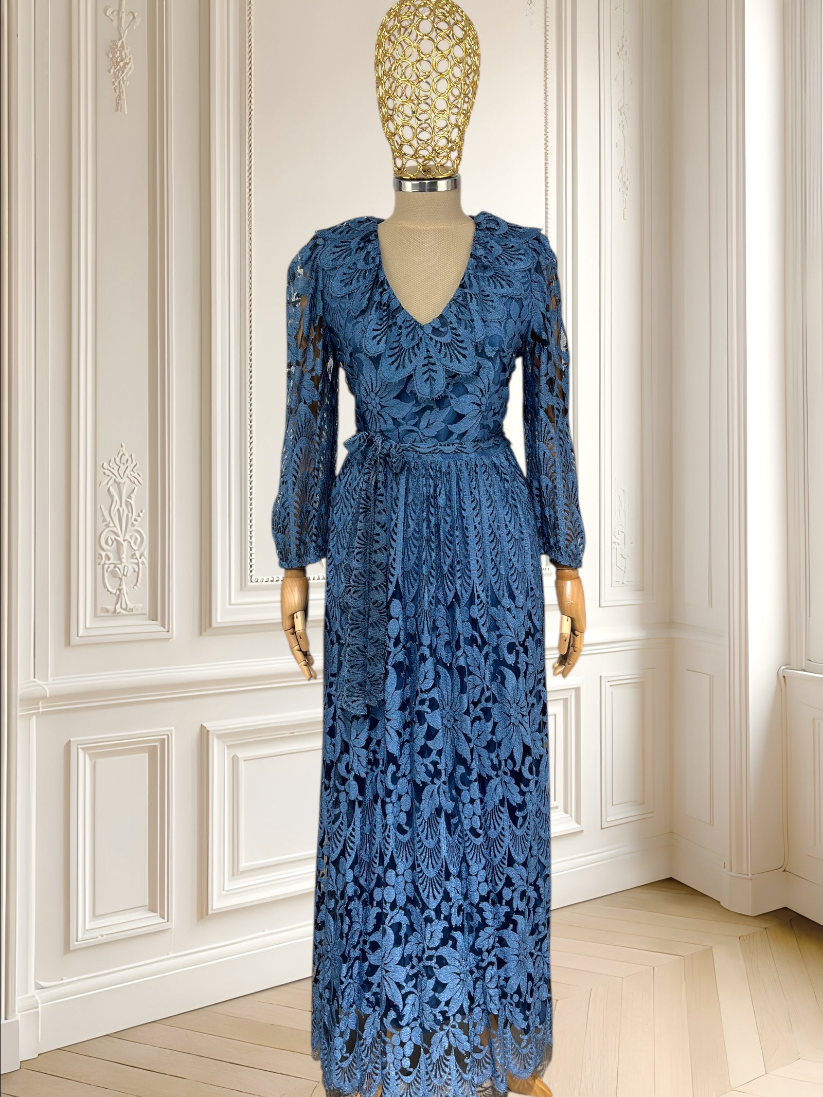 Rochie vintage de seară din dantelă mărimea S