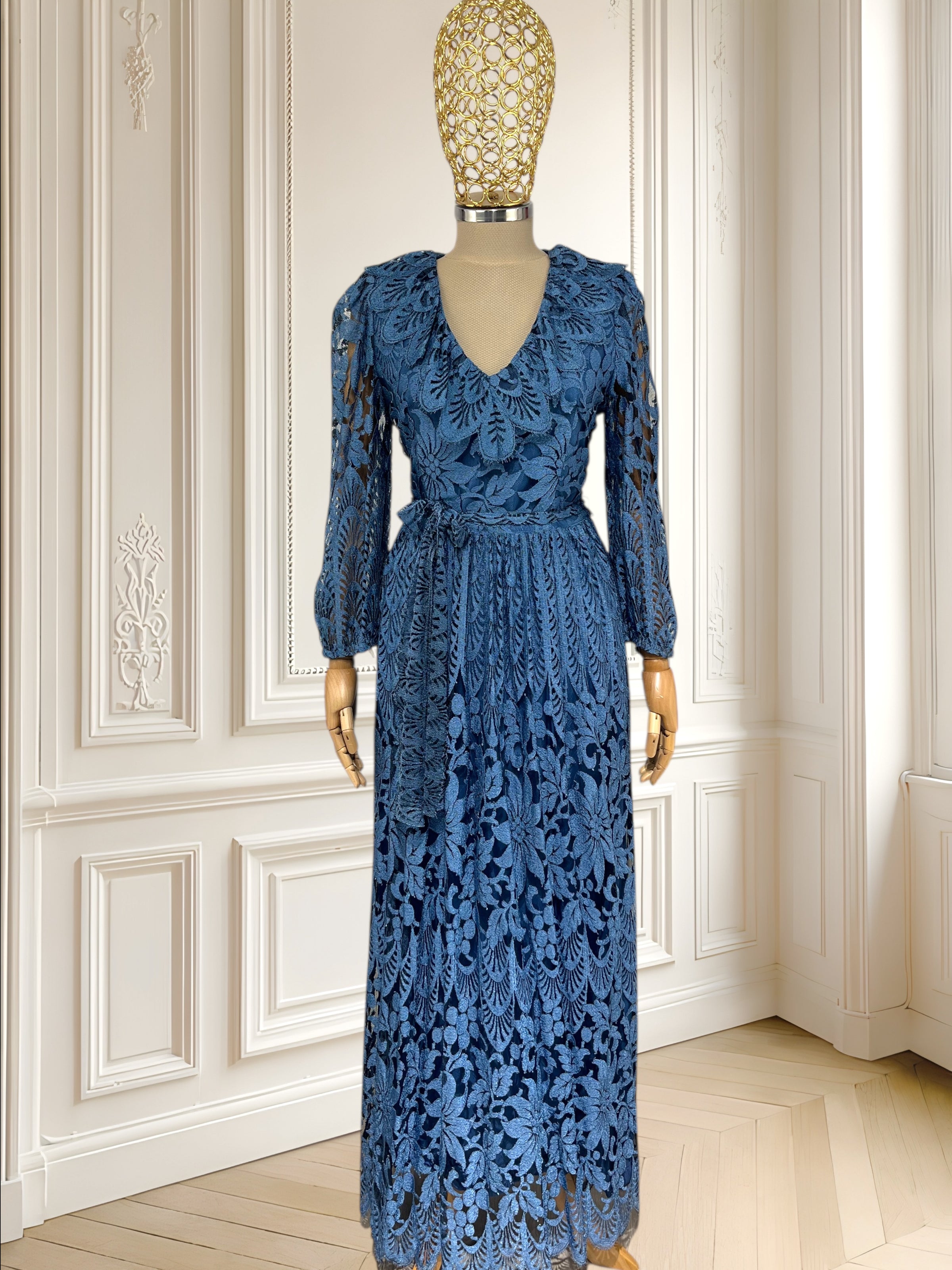 Rochie vintage de seară din dantelă mărimea S