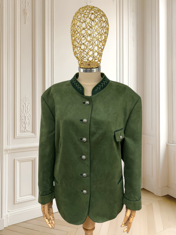 Sacou vintage cu efect de piele întoarsă mărimea XXL
