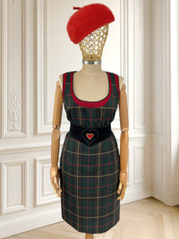 Rochie vintage din amestec de lână potrivită pentru M/L