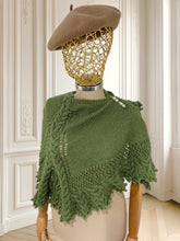 Încarcă imaginea în vizualizatorul Galerie, Șal vintage lucrat manual
