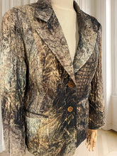 Încarcă imaginea în vizualizatorul Galerie, Sacou creponat in degradé mărimea L
