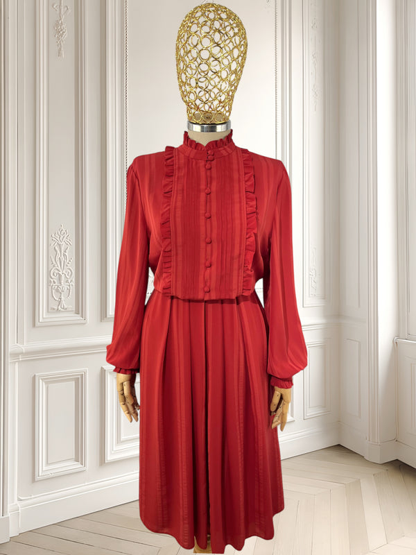Rochie vintage cu volane mărimea M