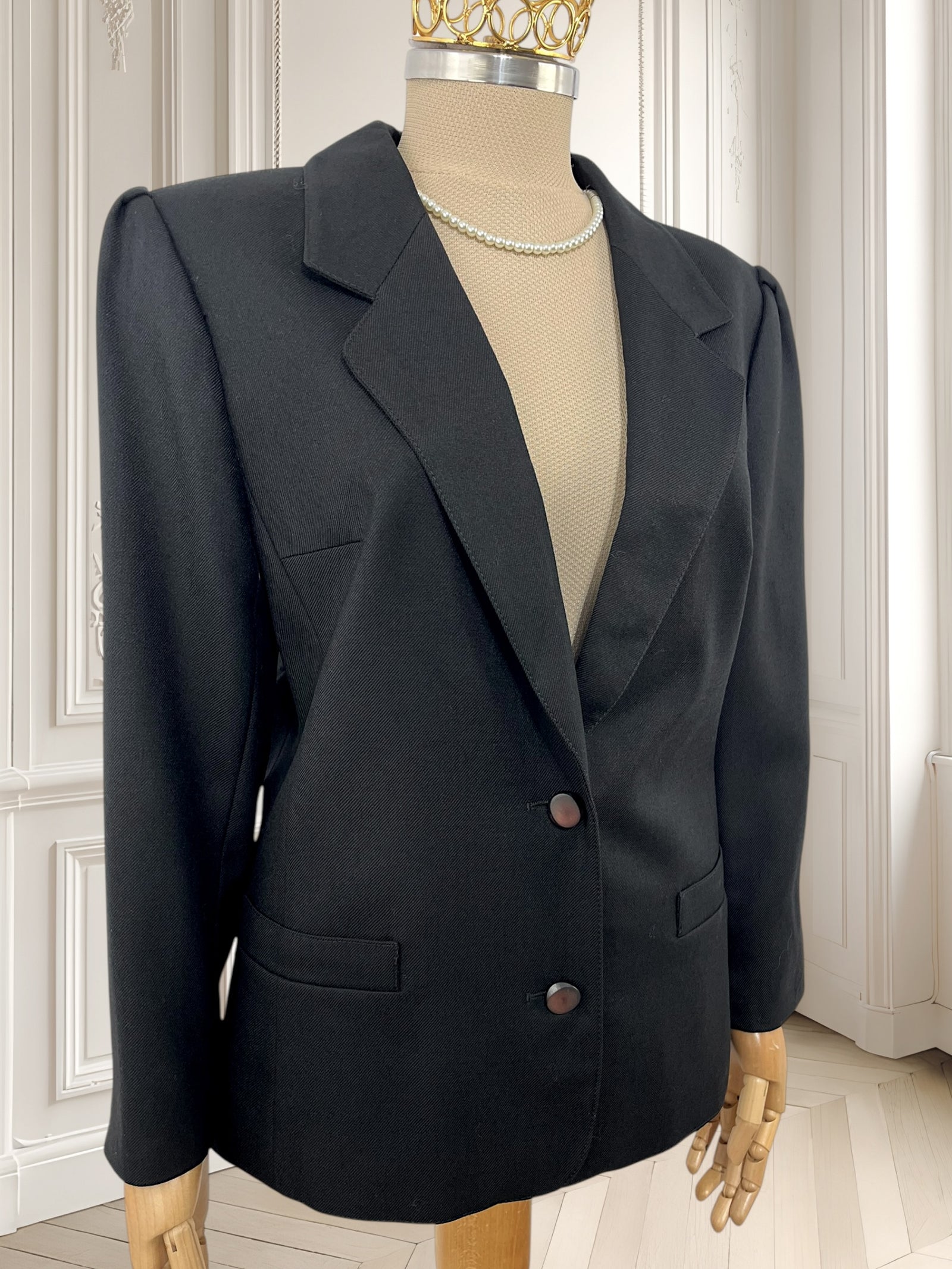 Sacou vintage din lână pură mărimea M