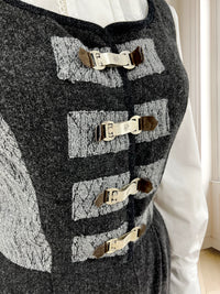 Rochie vintage din amestec de lână mărimea S